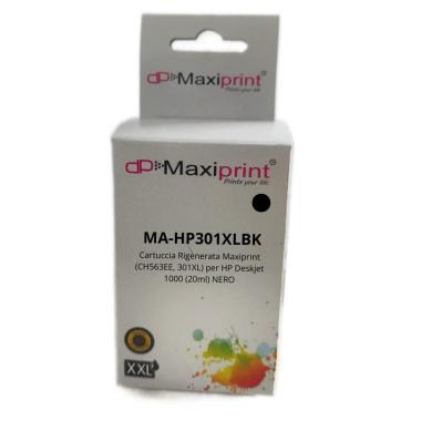 Cartuccia Rigenerata Maxiprint (CH563EE, 301XL) per HP DeskJet 1010 (20ml) NERO