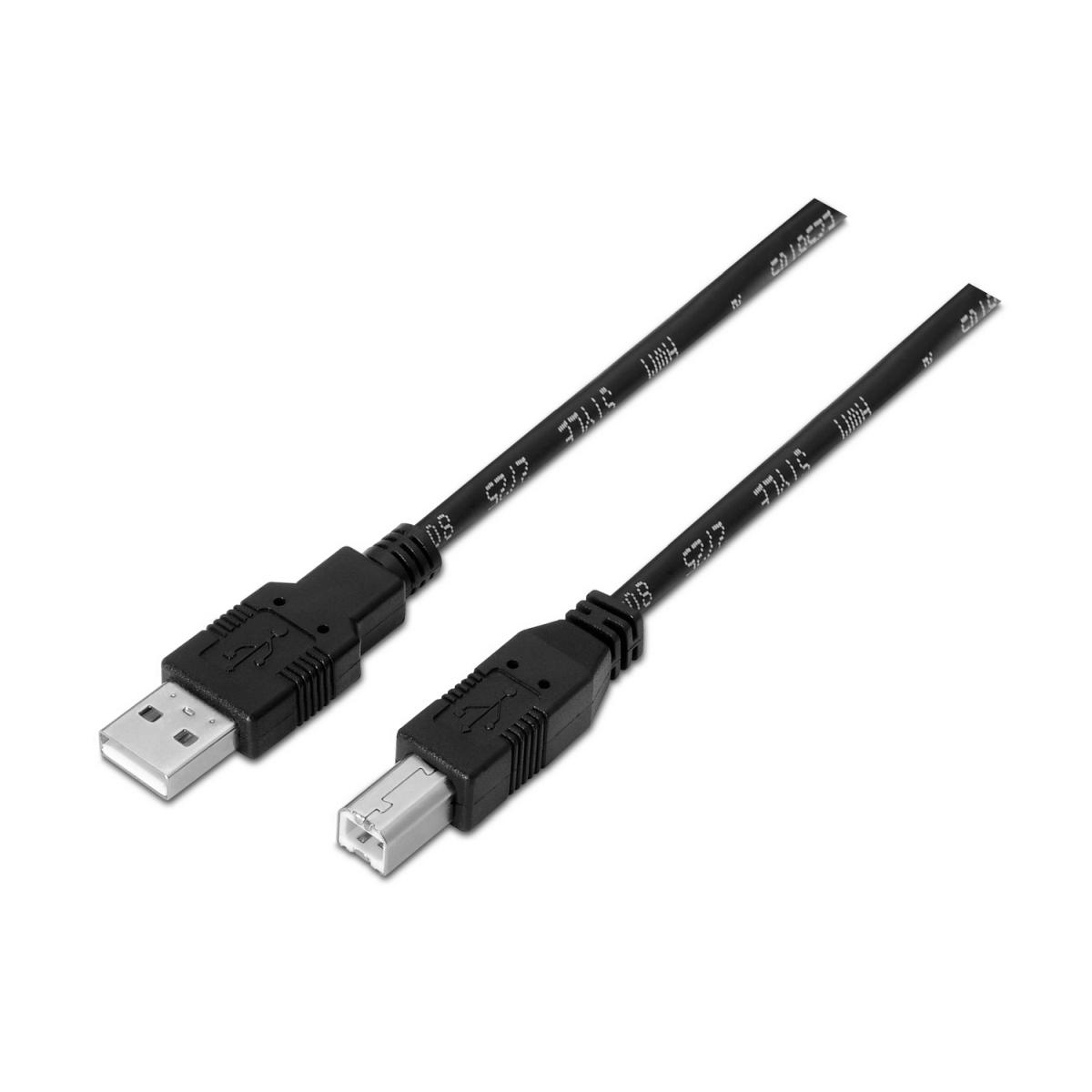Aisens Cavo stampante Aisens USB 2.0 - Tipo A maschio a tipo B maschio -  1,0 m - Colore nero A1010005 8436574700046