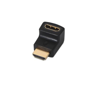 Adattatore HDMI angolato Aisens - Una femmina-A maschio Collega HDMI in uno spazio ridotto - Colore nero