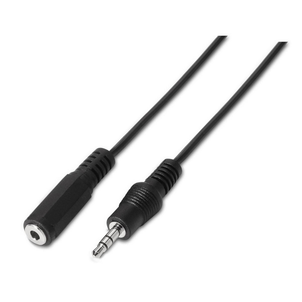 Cavo Audio Stereo Aisens - JACK 3.5/M-JACK 3.5/M - 0.3 m - Colore Nero