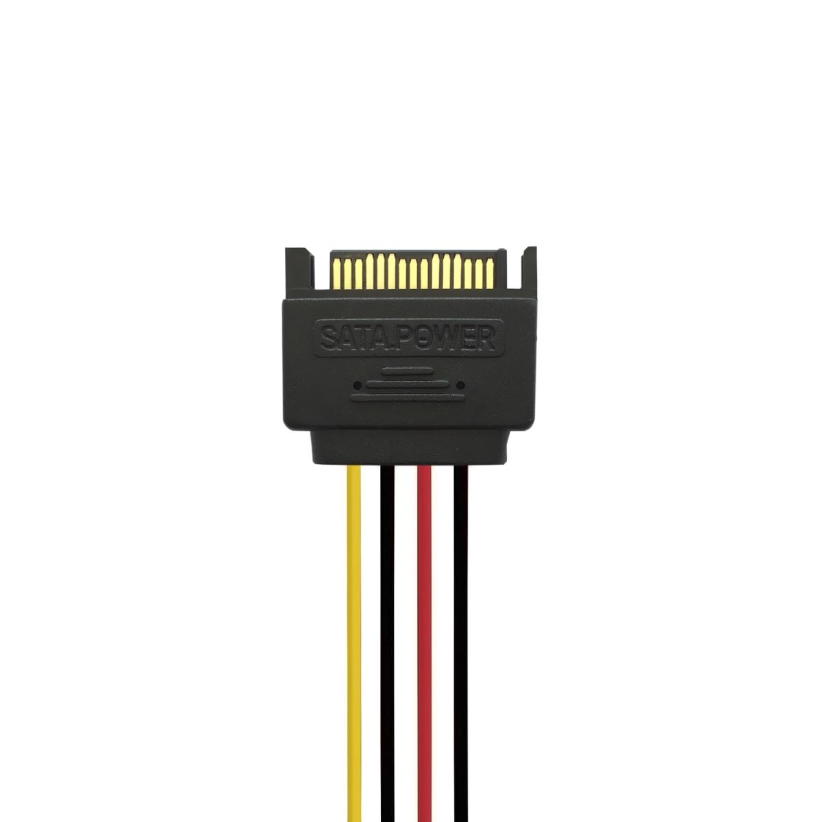 Cavo di alimentazione SATA Aisens - SATA/M-2xSATA/H - 20 cm - Colore nero