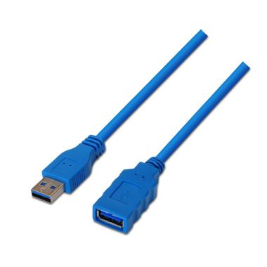 Cavo di prolunga Aisens USB 3.0 - Tipo A maschio a A femmina - 2,0 m - Colore blu