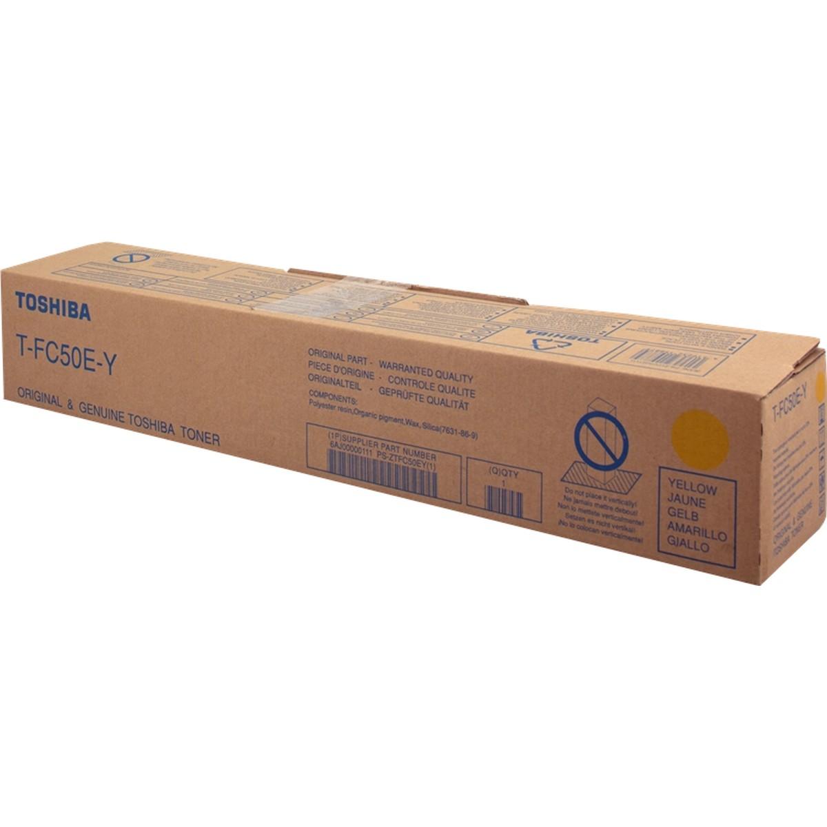 Toner Originale (6AJ00000111, 6AJ00000299, T-FC50EY) TOSHIBA 2555C (33,6K) GIALLO