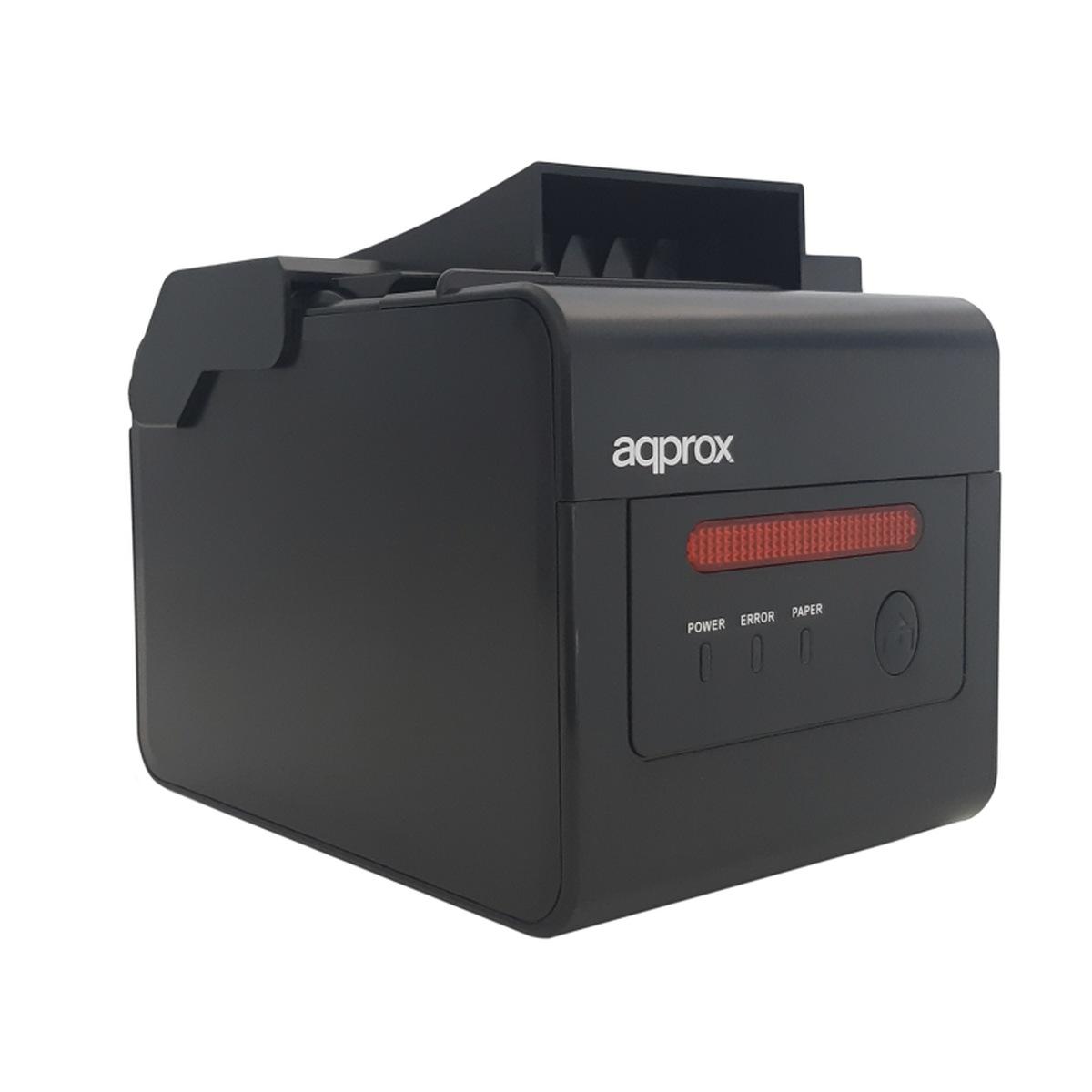 Stampante termica Approx per ricevute - Stampa allarme - Risoluzione 203 dpi - Velocità 300 mm/s - USB, RJ-11, RS232, LAN - Taglio automatico e taglio manuale