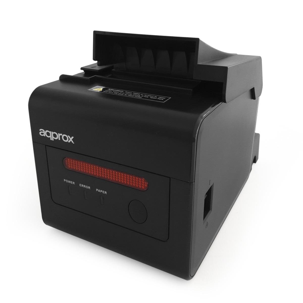 Stampante termica Approx per ricevute - Stampa allarme - Risoluzione 203 dpi - Velocità 300 mm/s - USB, RJ-11, RS232, LAN - Taglio automatico e taglio manuale