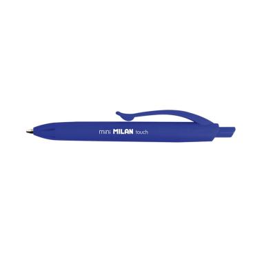 Milan P1 Touch Mini Penna a Sfera Retrattile - Punta Rotonda 1mm - Inchiostro a Base Olio - Scrittura Liscia - Colore Blu