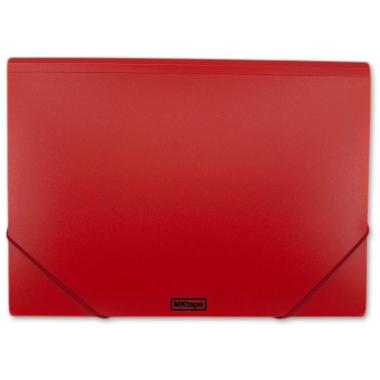 Portadocumenti MKtape Flap Folder - Chiusura elastica - Formato Folio - Colore Rosso