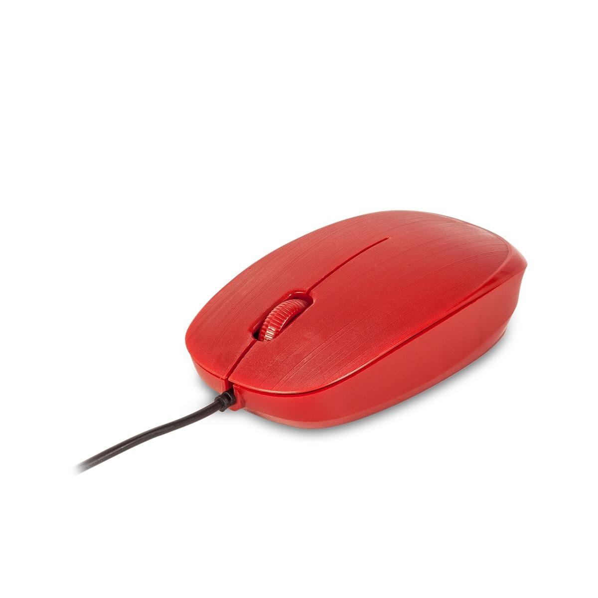 Mouse USB NGS Flame 1000dpi - 3 Pulsanti - Uso Ambidestro - Colore Rosso