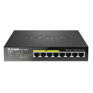 Switch D-Link 8 porte Gigabit 10/100/1000 Mbps - PoE