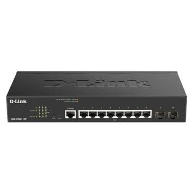 Switch D-Link 8 porte Gigabit + 2 SFP<br />