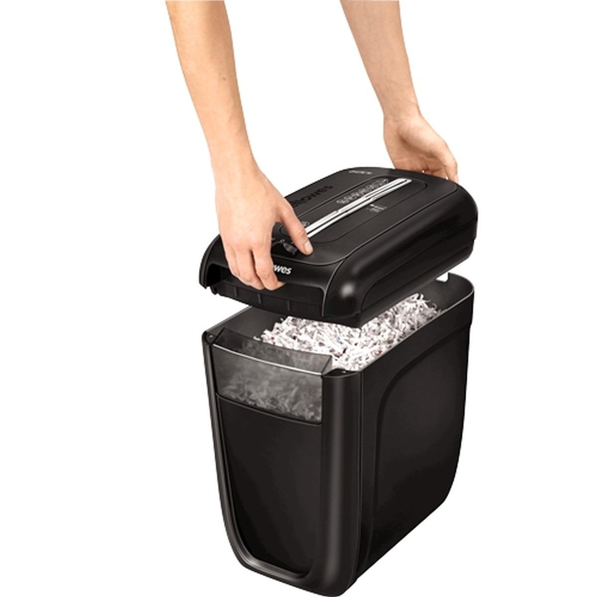 Fellowes 60Cs Distruggi documenti manuale con taglio a particelle - Distrugge fino a 10 fogli - 22L