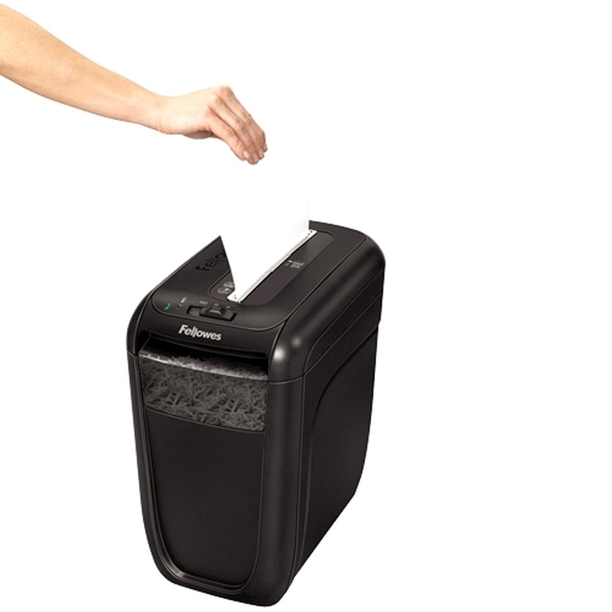 Fellowes 60Cs Distruggi documenti manuale con taglio a particelle - Distrugge fino a 10 fogli - 22L
