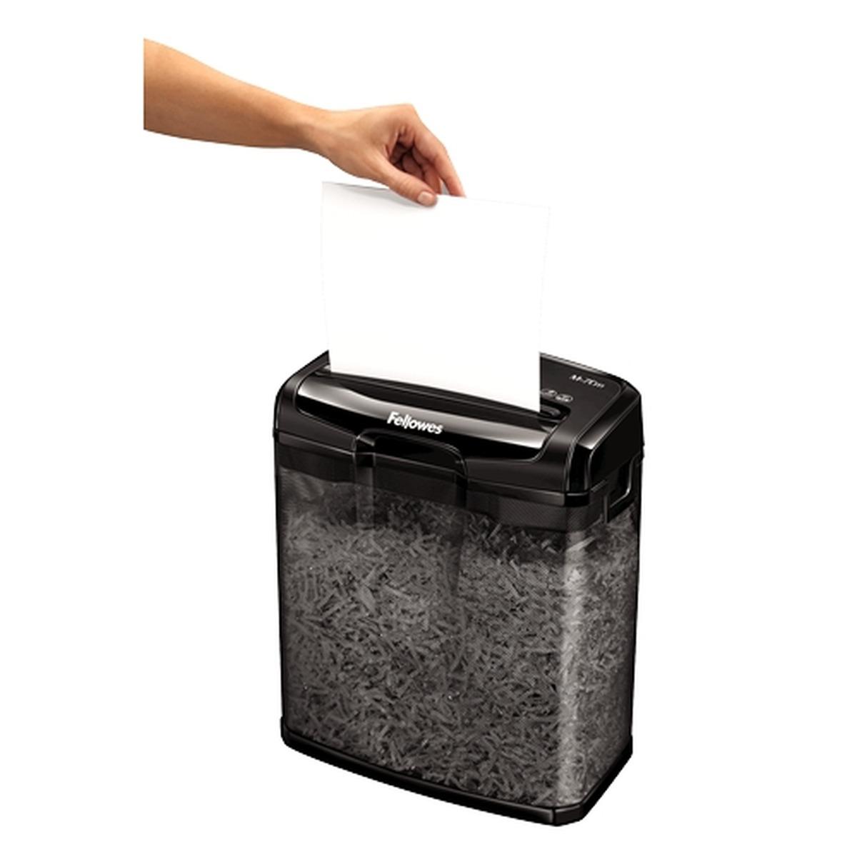 Distruggi documenti manuale Fellowes M-7CM con taglio a particelle - Distrugge fino a 7 fogli - 13L