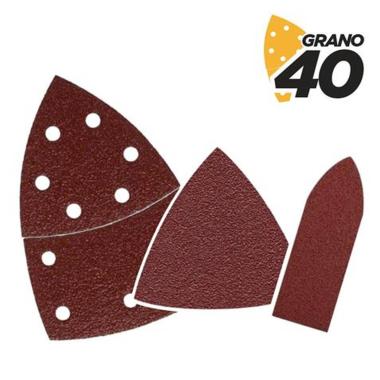 Blim Confezione da 9 Carte Abrasive con Velcro per Levigatrice BL0137 - Grana 40 - 3 Formati