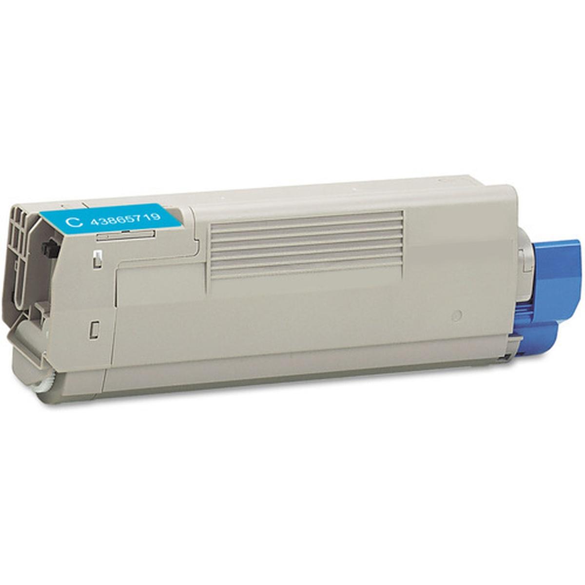 Toner Rigenerato (45862839) per OKI MC853dn, MC873dn (7,3K) CIANO