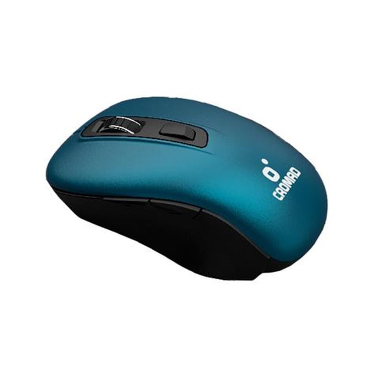Mouse Wireless Cromad - Portata Fino a 10 Metri - Azzurro