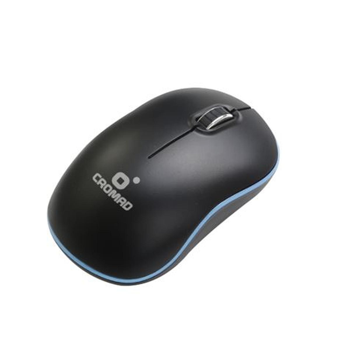 Mouse wireless USB Cromad X52 - 3 pulsanti - Nero