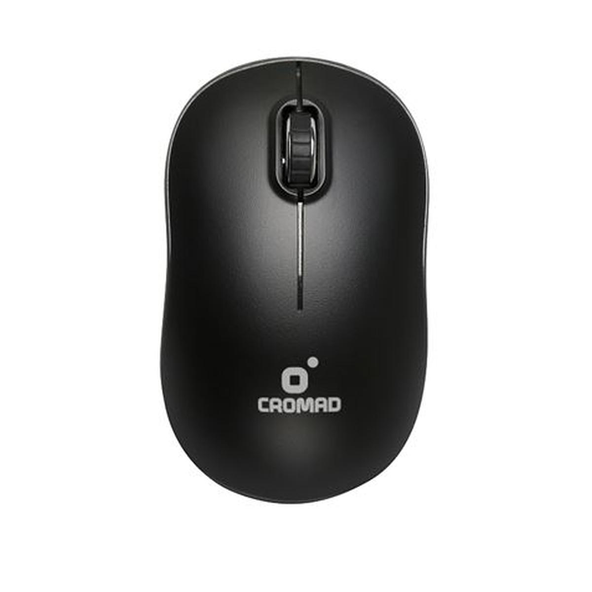 Mouse wireless USB Cromad X52 - 3 pulsanti - Nero/Grigio