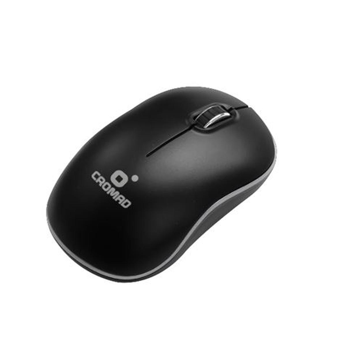 Mouse wireless USB Cromad X52 - 3 pulsanti - Nero/Grigio