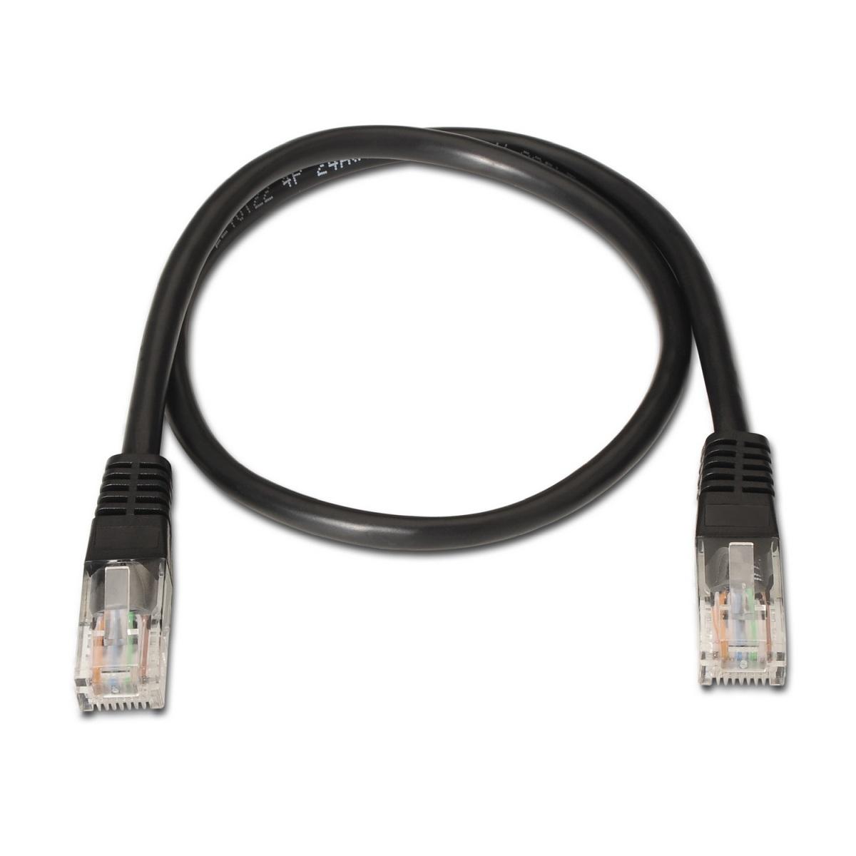 Cavo di rete Aisens Patch Cord RJ45 Cat.5e UTP AWG24 - 2,0 m - 10/100 Mbit/s - Colore nero