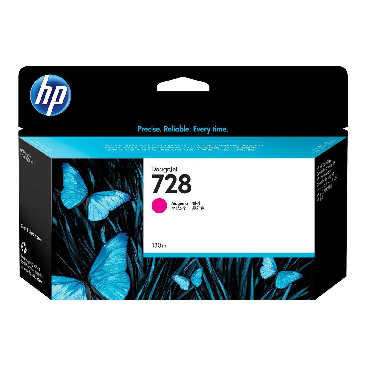 Cartuccia Originale (F9J66A, 728) HP DesignJet T730 (130ml) MAGENTA