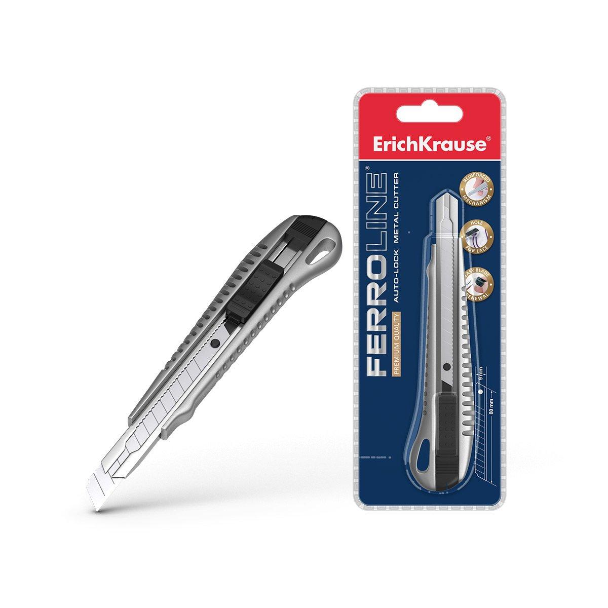 Taglierino Erichkrause Cuter con fissatore Automatico | Metallo | lama piccola
