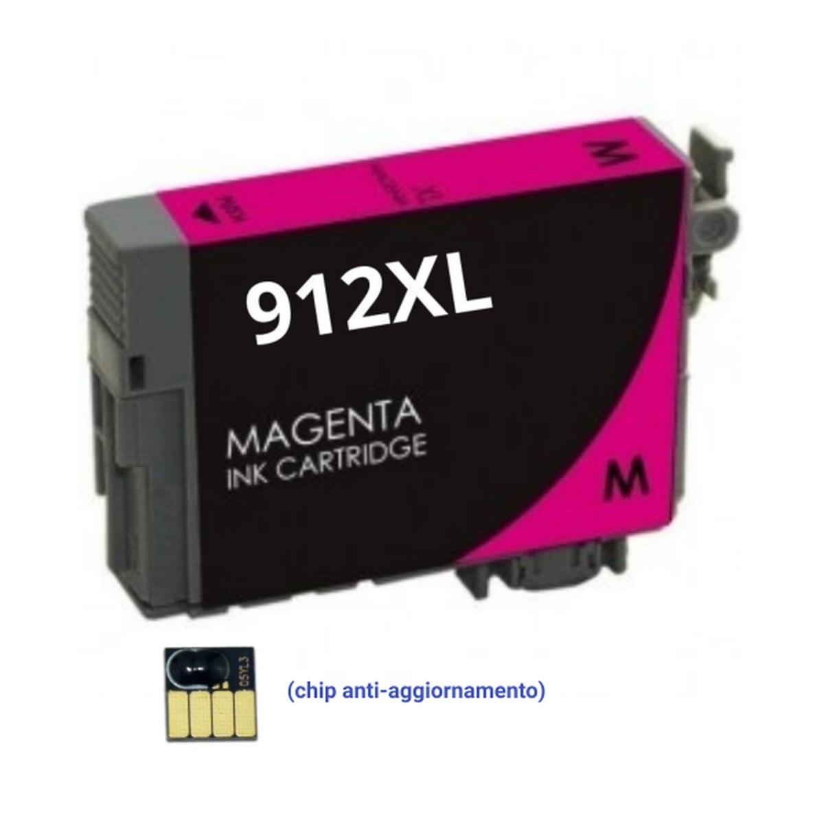Cartuccia Compatibile (3YL82AE, 912XLM) per HP OfficeJet Pro 8010 (0,825K) MAGENTA XL (chip anti-aggiornamento)