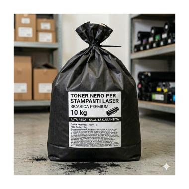 Toner in sacco da 20Kg per Brother TN7600, TN3060, TN3170, TN3180 (2X10Kg) (B-173)