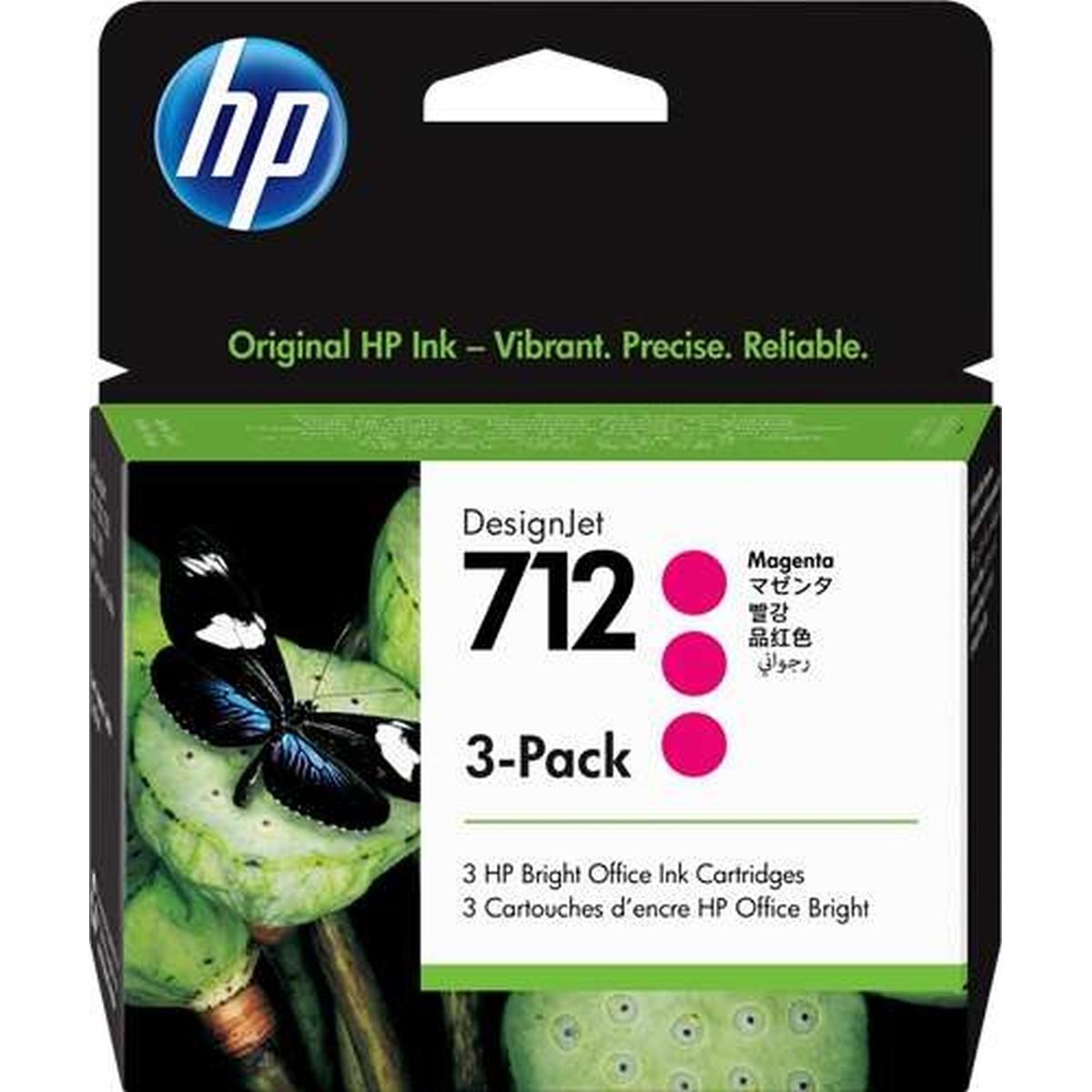 Multipack Cartuccia Originale (3ED78A, 712) HP DesignJet T230 (3x29ml) MAGENTA
