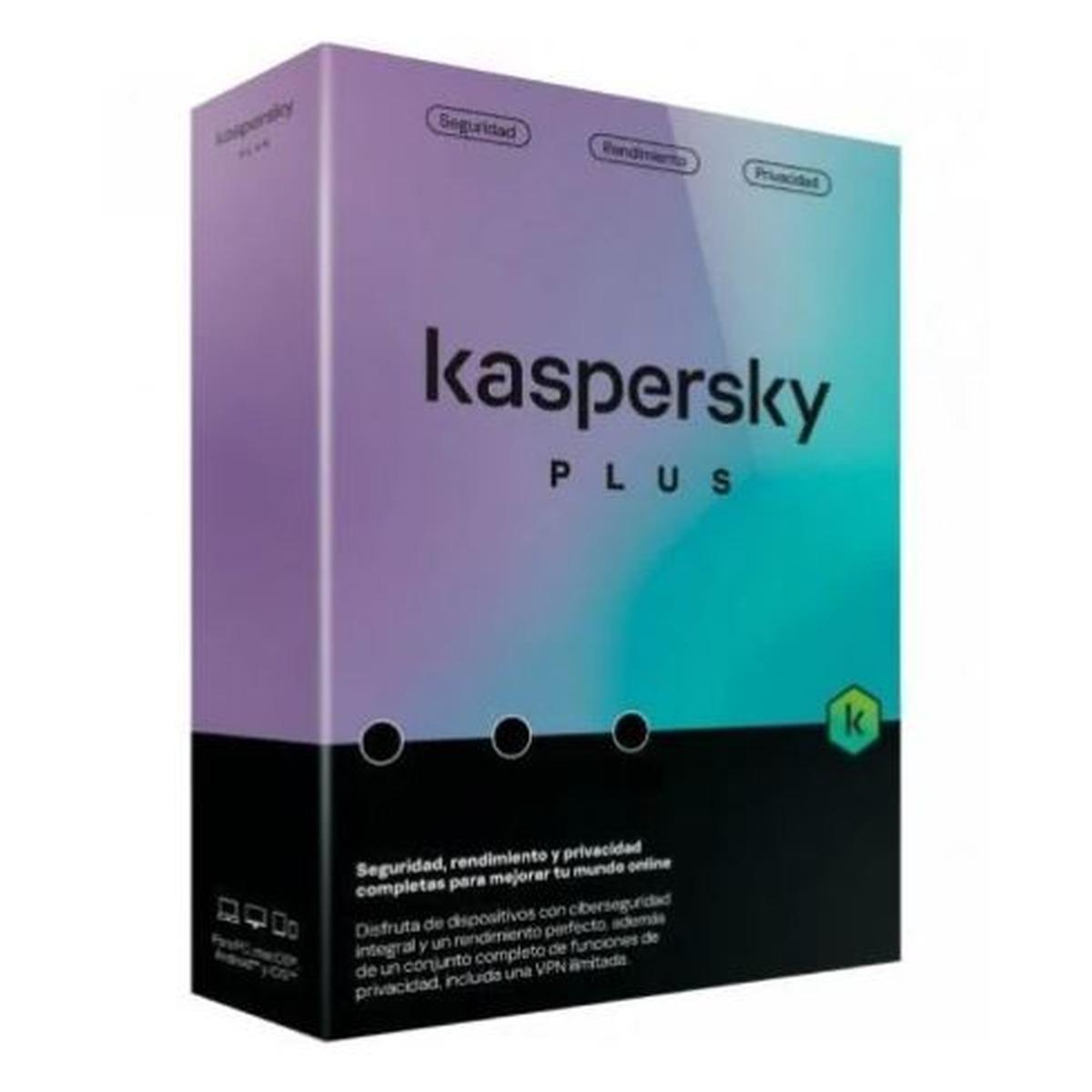 Antivirus Kaspersky versione Plus | 3 Dispositivo | 1 anno