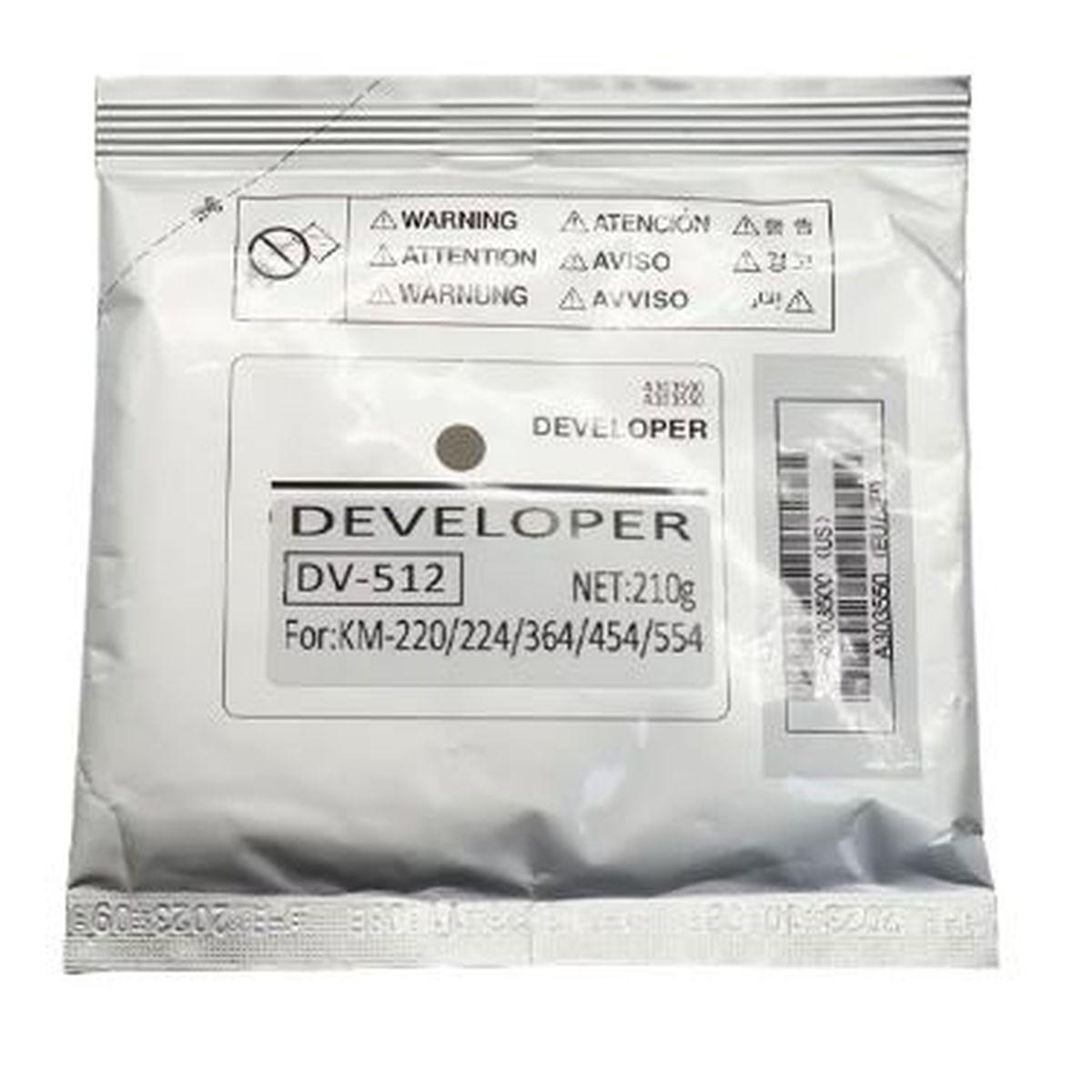 Developer Compatibile (A2XN03D, DV512K) per MINOLTA C224 (210gr) NERO