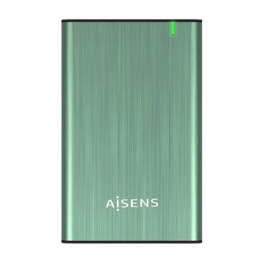 Aisens Box Esterno 2.5" per Dischi Rigidi 9.5mm SATA I - II e III a USB 3.0/USB 3.1 GEN1 - Colore verde primavera