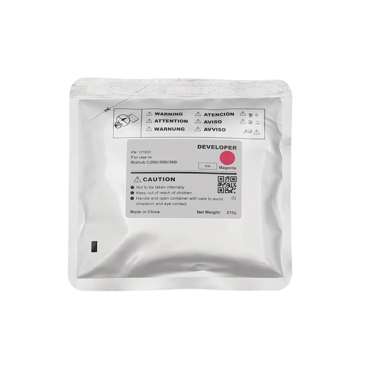 Developer Compatibile (DV315M, DV621M) per MINOLTA Bizhub C250i (210g) MAGENTA