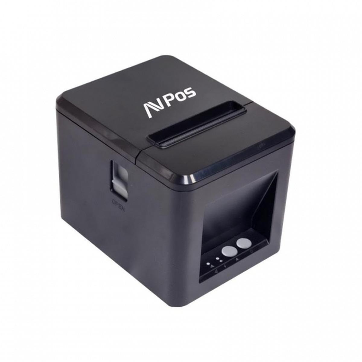 Stampante termica per biglietti AVPos AVP-TC40NET - Velocità 260mm/s - Taglio automatico parziale - USB e LAN - Colore nero