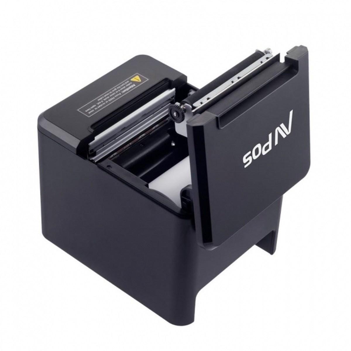 Stampante termica per biglietti AVPos AVP-TC40NET - Velocità 260mm/s - Taglio automatico parziale - USB e LAN - Colore nero