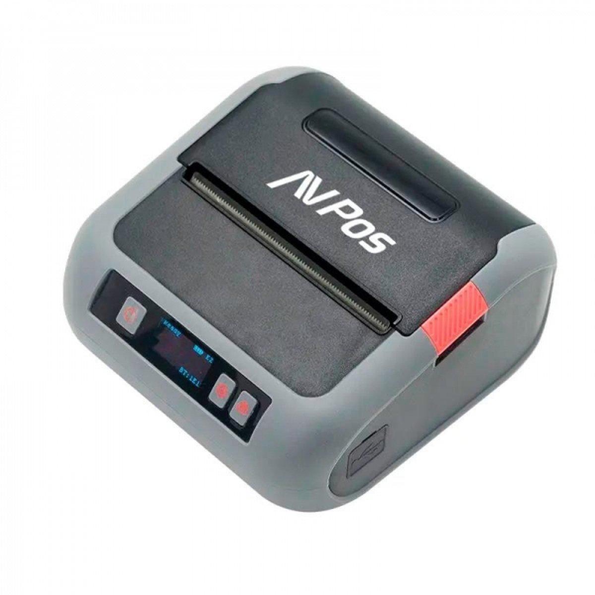 Stampante termica portatile per etichette AVPos AVP-MLP900W con custodia - Risoluzione 203 DPI - Velocità 70 mm/s - USB e WiFi - Nero