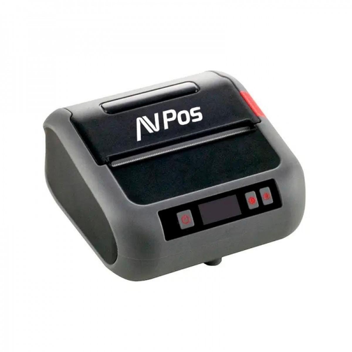 Stampante termica portatile per etichette AVPos AVP-MLP900B con custodia - Risoluzione 203 DPI - Velocità 70 mm/s - USB e BT - Nero