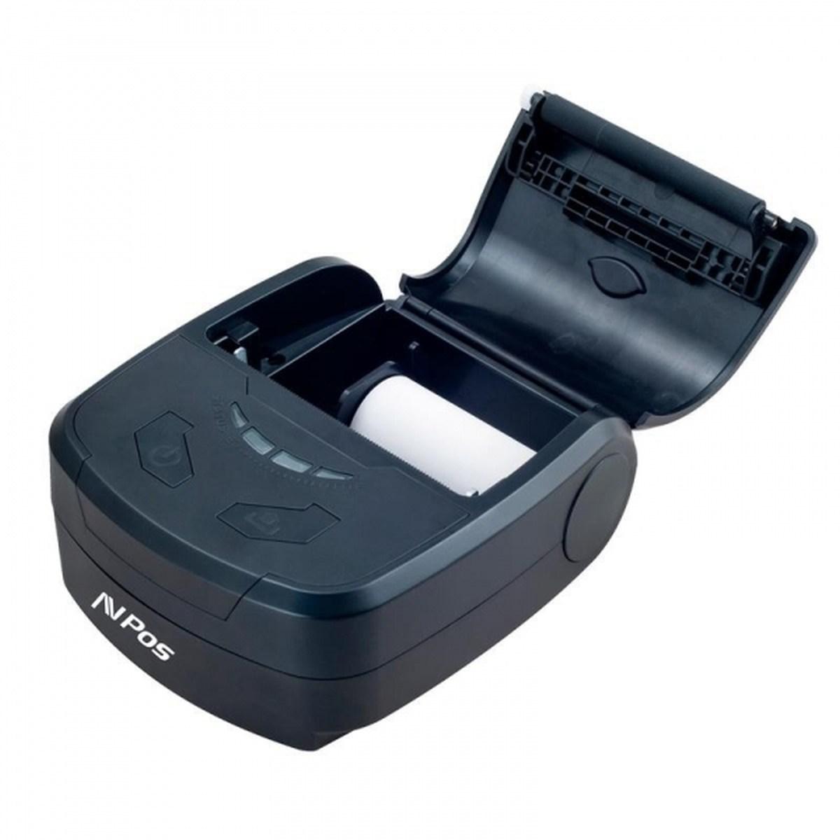 Stampante termica portatile per biglietti AVPos AVP-MP800R-Wf - Robusta - 80 mm - Velocità 70 mm/s - Custodia protettiva - Wifi e USB - Nero