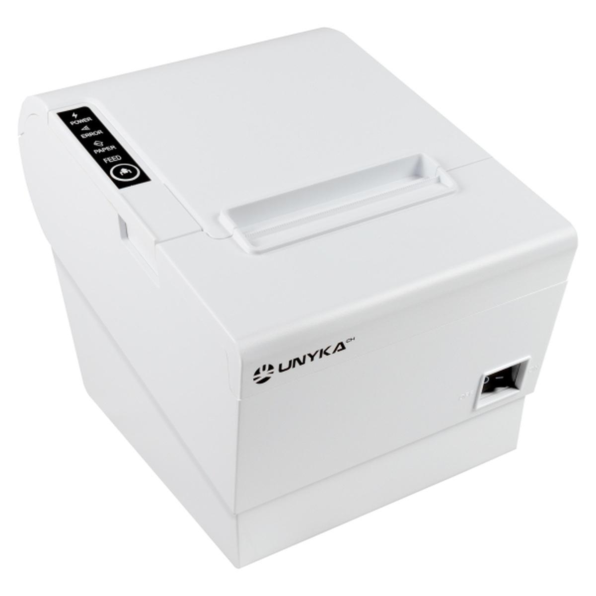 Stampante termica per ricevute Unykach POS5 - Velocità 230 mm/s - USB, RJ-45, RJ-12 e RJ11