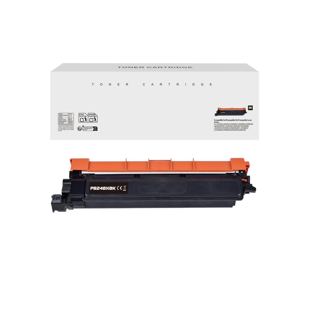 Toner Compatibile (TN-248XLBK, 248XL) per BROTHER MFC-L8390CDW (3K) NERO