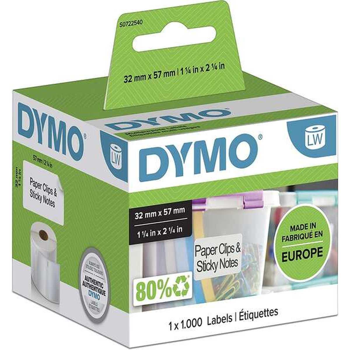 Etichette BIANCHE DYMO (57x32) (S0722540, 11354) 1000 pcs