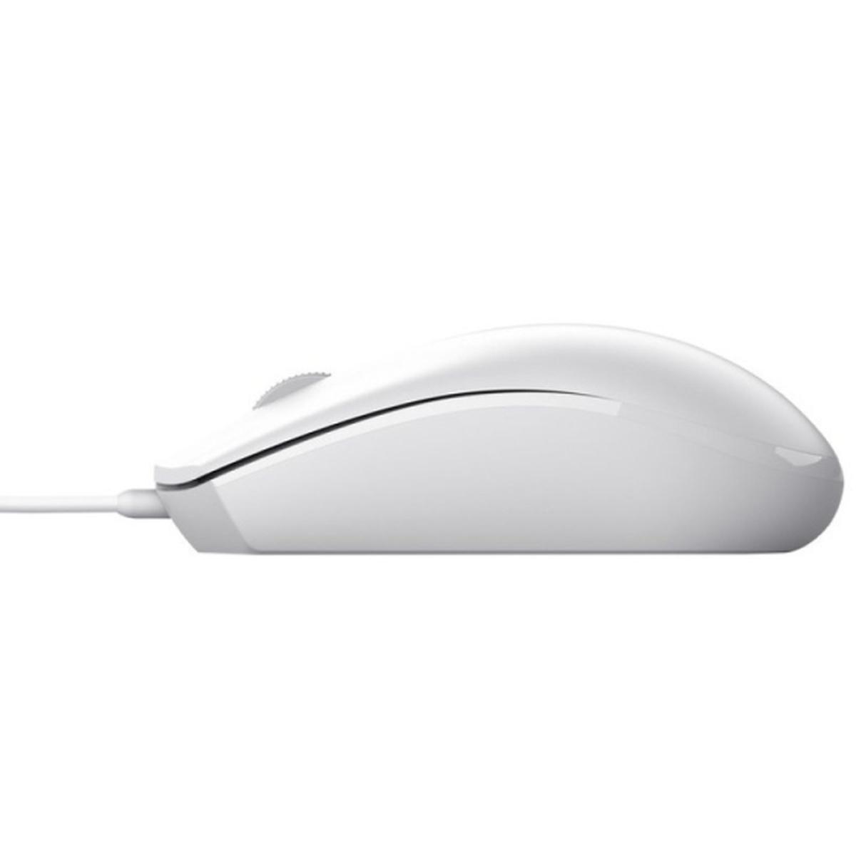 MOUSE Trust TM101 Eco USB 1200 dpi - Realizzato con il 50% di plastica riciclata - 3 pulsanti - Uso ambidestro - Cavo da 1,60 m - Bianco