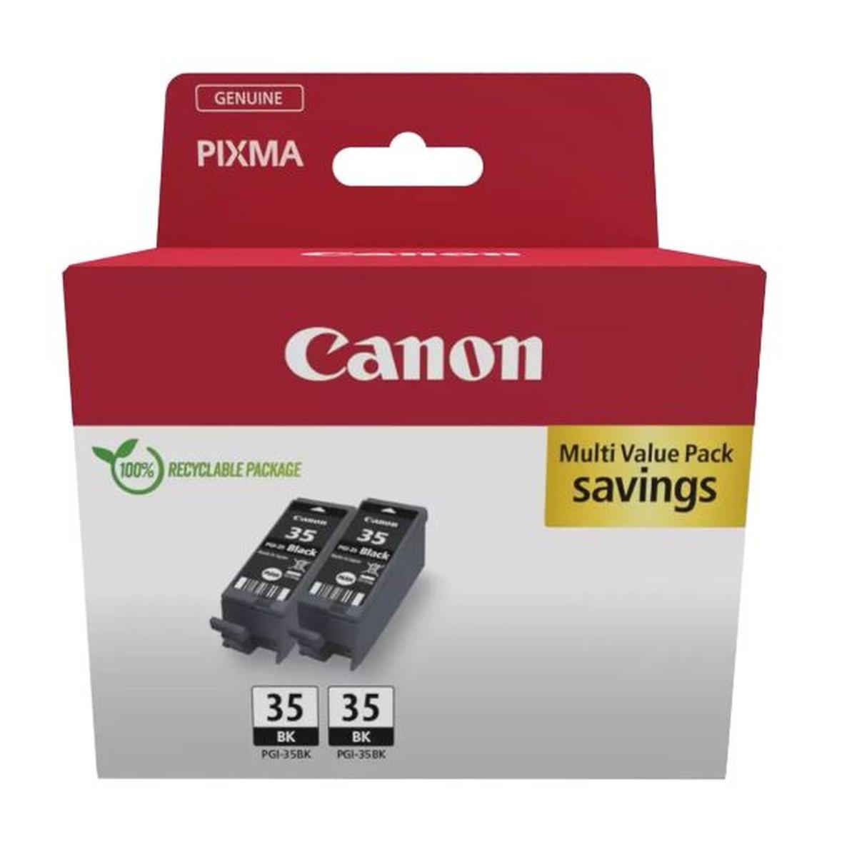 Multipack Originale (1509B029, PGI35BK) CANON PIXMA iP100 | 2x9ml | NERO