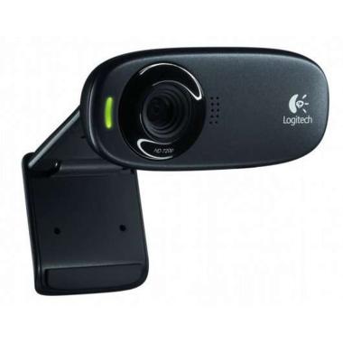 Webcam Logitech C310 HD 720p - 5Mpx - USB 2.0 - Microfono integrato - Angolo di visione 60º - Messa a fuoco fissa - Cavo 1,50 - Colore nero