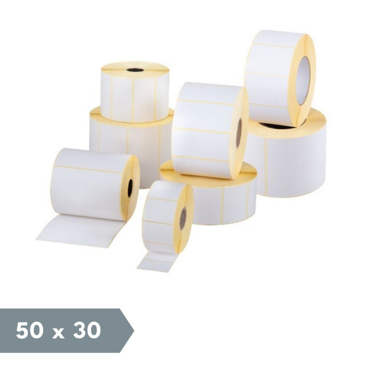 Rotolo Etichette Termica per Stampanti Termiche | Adesivo Permanente | 50x30 | 1.450 etichette