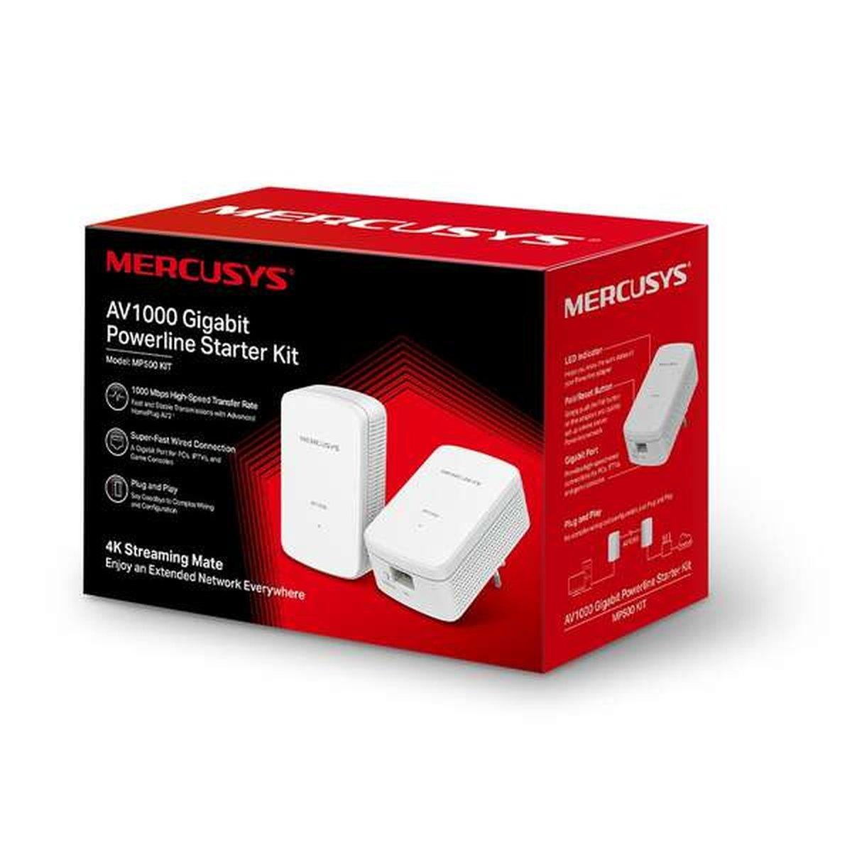 Kit extender MP500 Powerline 1000 Mbps | 300mt | Gigabit ethernet | 2pz