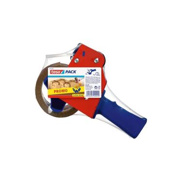 Confezione di dispenser per nastro adesivo Tesa + 1 rotolo di nastro adesivo marrone 48 mm x 50 metri