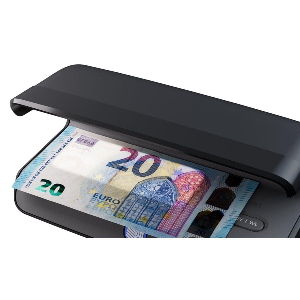 Rilevatore di banconote false Safescan 75 LED UV - Riflettore integrato - Adatto per passaporti, carte d'identità e carte di credito