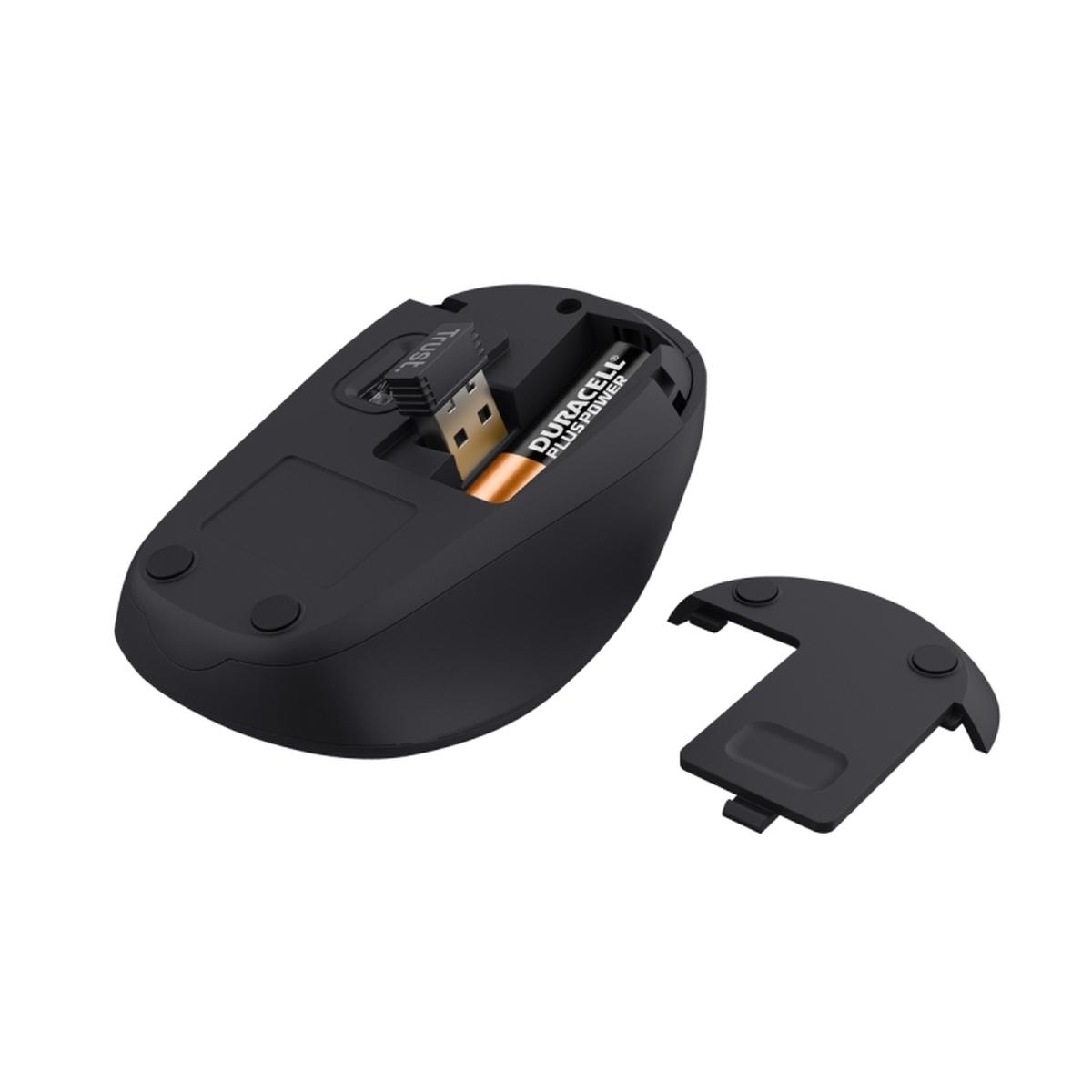 Mouse wireless Trust Primo - 1600 dpi - 4 pulsanti - Rosso