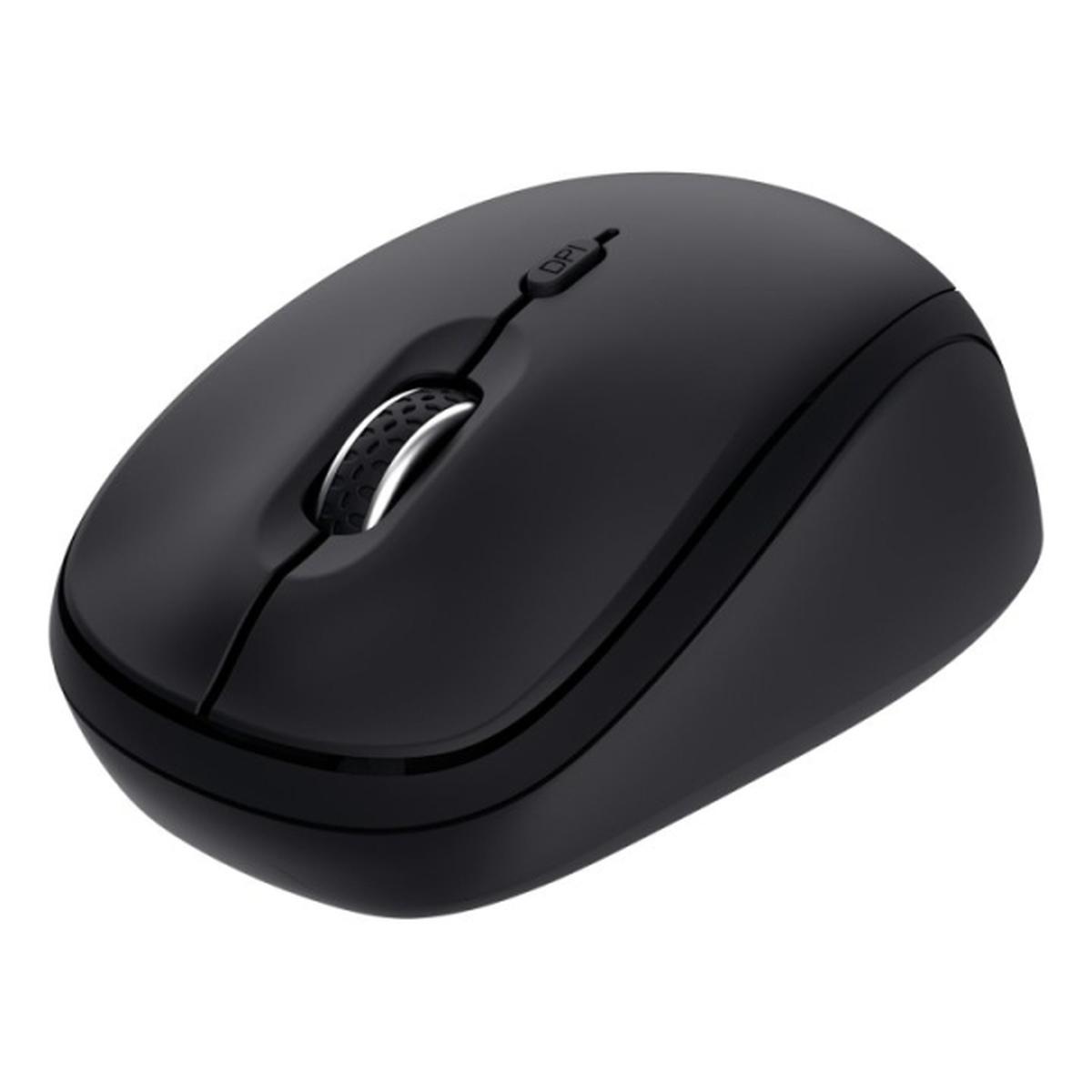 Mouse Bluetooth wireless Trust 1600 dpi - 3 pulsanti - Utilizzo ambidestro - Compatibile con 3 dispositivi - Nero